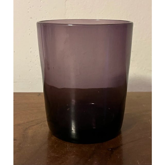 Antique 19th Century Anglo Irish Blown Amethyst Glass Whisky Tumbler For Sale In New York - Image 6 of 11