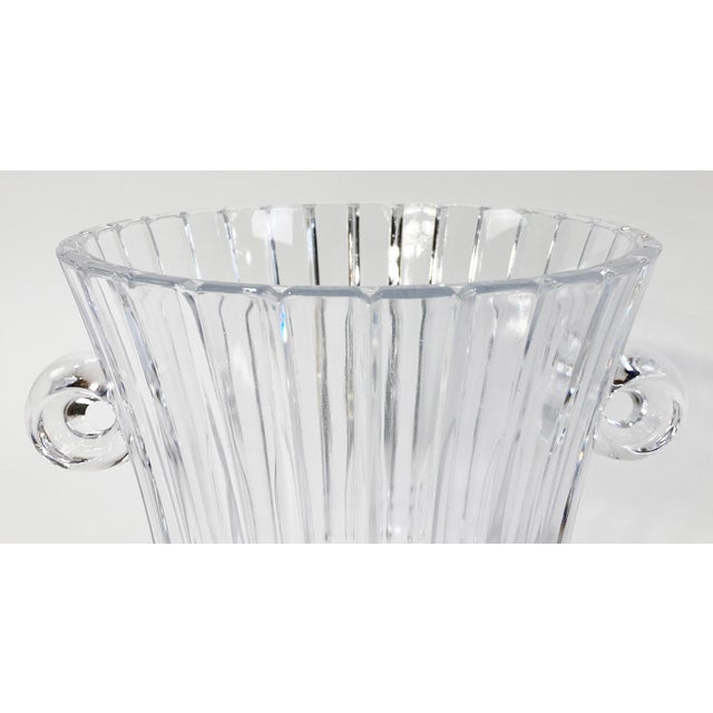 Glass Vintage French Cut Glass Champagne Chiller or Vase For Sale - Image 7 of 9