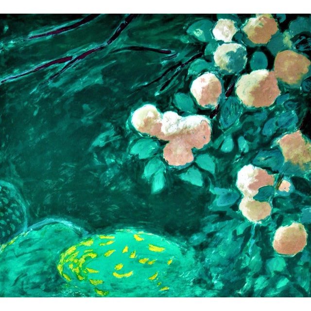 Jean-Pierre Cassigneul, "Les Fausses Confidences" Large original color lithograph, 1988 For Sale - Image 4 of 8