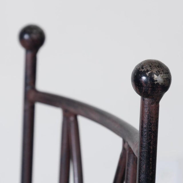 Late 20th Century French Neoclassical Iron Dining Chairs, Set of 6 For Sale - Image 14 of 15