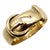 1910s Edwardian 18k Gold Buckle Ring Size 7.5 For Sale