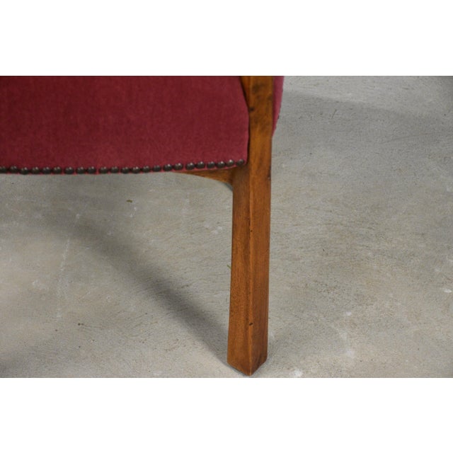 1960s Pere Cosp Oak and Mohair Dining Chairs - Set of 8 For Sale - Image 9 of 12