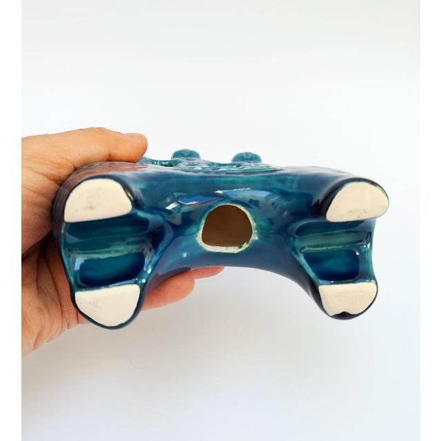 1970s Rimini Blu Ceramic Sculpture of Horse and Riders by Aldo Londi for Bitossi, 1970s For Sale - Image 5 of 9