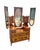 Art Nouveau Antique Art Nouveau Burled Walnut Ladies Dresser With Oval Folding Mirrors For Sale - Image 3 of 11