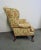Early 20th Century Custom Chippendale Mahogany Claw & Ball Wing Chair For Sale - Image 5 of 9