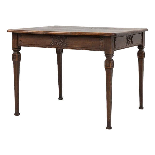 Mid-Century French Rustic Side Table in Wood, 1850s For Sale