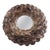 Monumental Coastal Oyster Shell Round Mirror For Sale