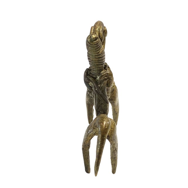 1980s African Dogon Bronze Horseman Gold Weight Mali For Sale - Image 5 of 8