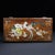 A beautifully crafted Chinese rectangular box, likely made of Huali (rosewood). The box features a hinged lid with brass...