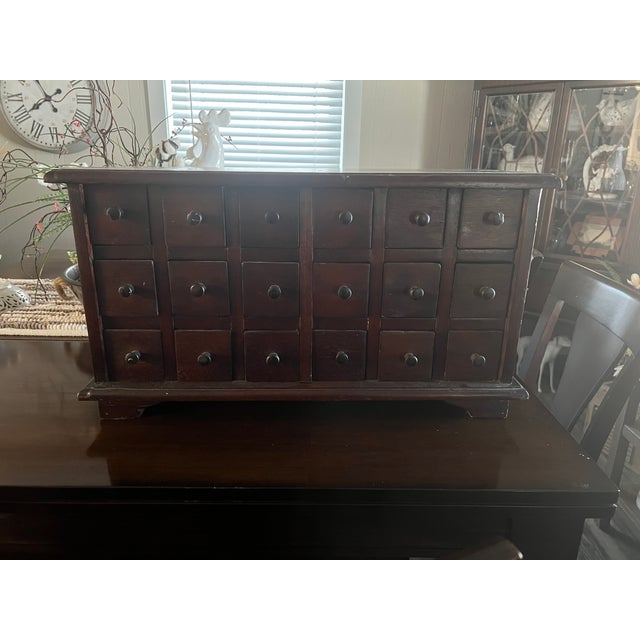 Wood Mid 20th Century Apothecary Cabinet For Sale - Image 7 of 7