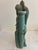 Ceramic Vintage Terracotta Angel Candle Holder Sculpture With Verdigris Patina For Sale - Image 7 of 15