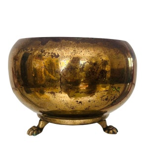 Early 20th Century Antique Brass Planter For Sale