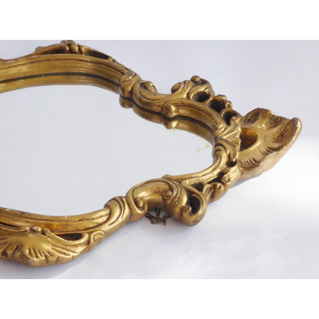 Vintage Baroque Ornate Wall Mirror, 1960s For Sale - Image 9 of 11