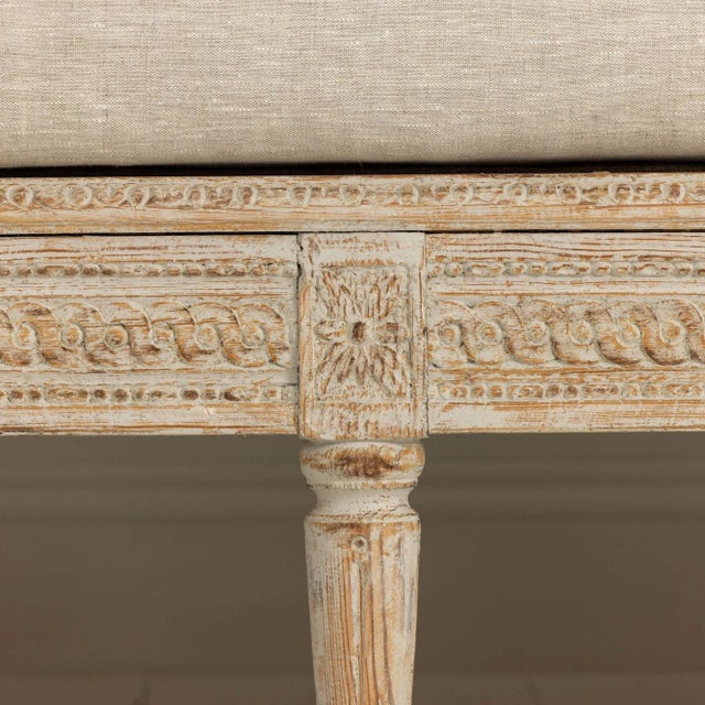18th Century 18th Century Swedish Gustavian Period Painted Sofa 'Trägsoffa' For Sale - Image 5 of 12