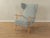 Wing-Chair in Beech and Fabric, 1950s For Sale - Image 8 of 8