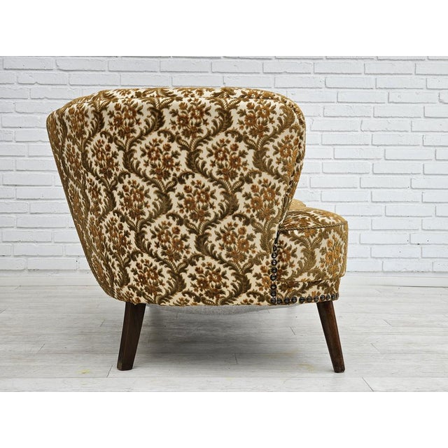 Beige Vintage Danish Two-Seater Banana Sofa, 1960s For Sale - Image 8 of 18