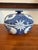 Blue Maitland Smith Large Chinoiserie Blue & White Porcelain Centerpiece Bowl With Lid For Sale - Image 8 of 10
