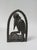 Black Art Nouveau Wrought Iron Book Supports Marabu in the style of Edgar Brandt, 1890s, Set of 2 For Sale - Image 8 of 18