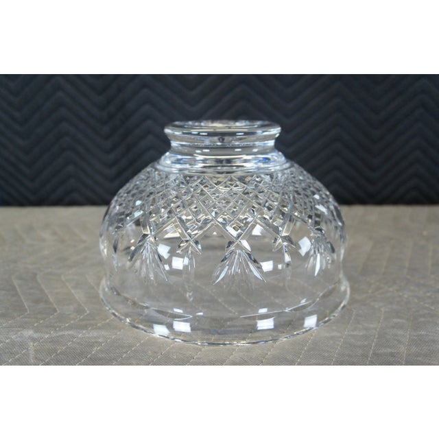 Glass Vintage Waterford Irish Lead Crystal Killarney Pedestal Bowl Centerpiece For Sale - Image 7 of 13