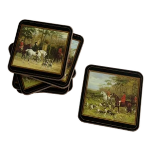 English Tally Ho Horse & Hound Coasters