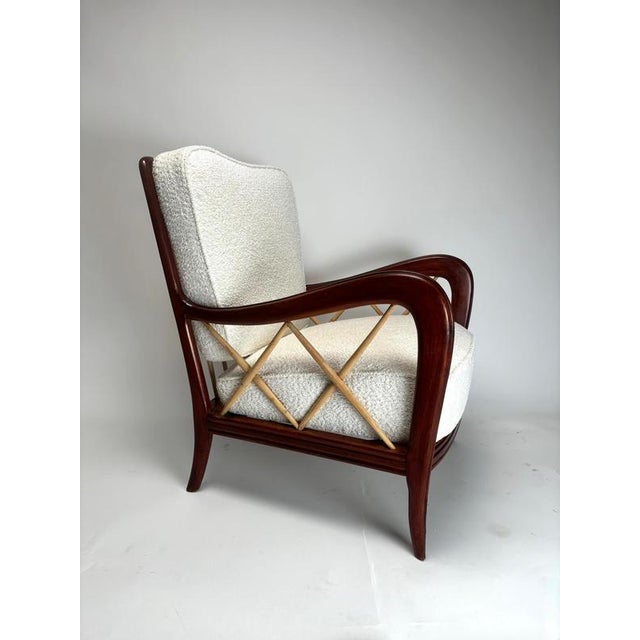 Paolo Buffa Mid-Century Armchairs in the style of Paolo Buffa, Italy, 1950s, Set of 2 For Sale - Image 4 of 8