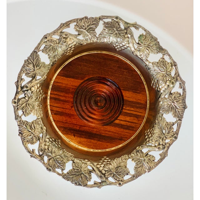 American Vintage Late 20th Century Silver Plate Towle Champagne/Wine Bottle Coaster For Sale - Image 3 of 13