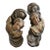Pair of Hand-Carved Wooden Cherubs With Gilded Wings For Sale