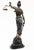 Black Bronze Justice Casting Legal Scales Lady Statue For Sale - Image 8 of 13