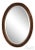 Friedman Brothers Oval Framed Bamboo Style Decorator Mirror For Sale - Image 9 of 9