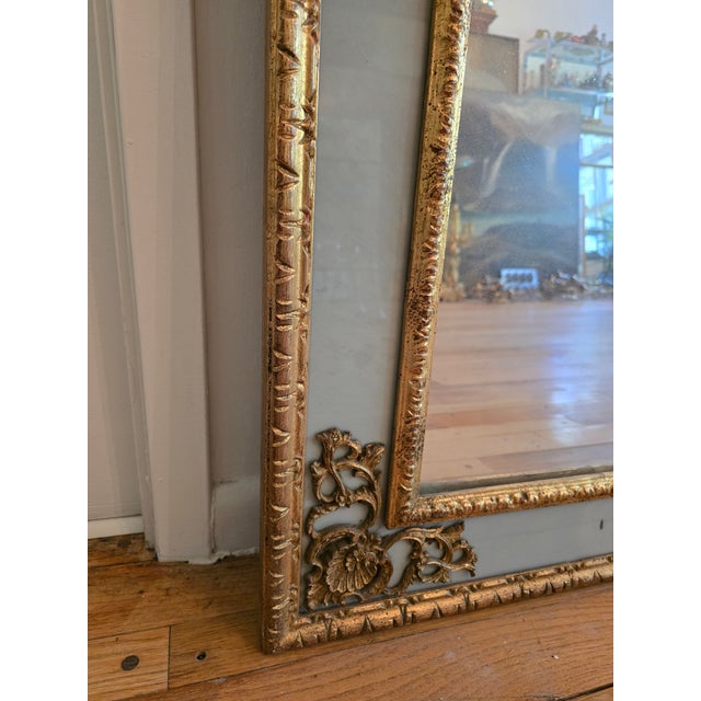 Vintage Mid Century Modern Hollywood Glamour Regency Mirror For Sale - Image 4 of 11