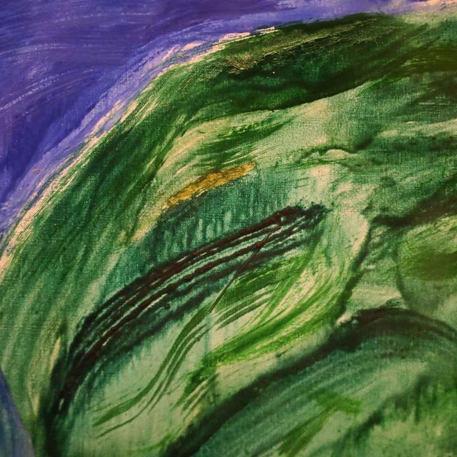 Virgilio Guidi, Man in Space, Oil on Canvas, 1973, Framed For Sale - Image 5 of 18