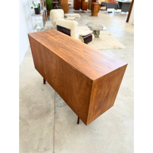 Mid-Century Brutalist Teak Sideboard with Drawers and Recessed Round Handles, 1960s For Sale - Image 14 of 18