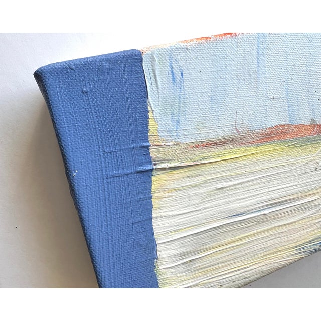 Small Abstract Painting on Canvas | Chairish
