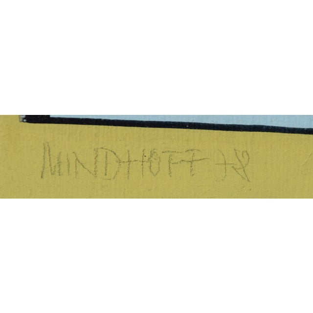 Otto mindhoff 1932 blankenstein – 2019 schwetzingen "experimental station" signed and dated lower left (1978) acrylic on...