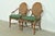 Mid-Century Modern McGuire Hollywood Regency Organic Modern Bamboo and Cane Armchairs, Pair For Sale - Image 3 of 16