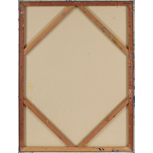 "Visions of the Metropolis #16" Harbor District Original Oil on Canvas 1996 by Travis Flack For Sale In Monterey, CA - Image 6 of 6