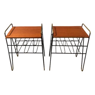 Mid-Century Modern Minimalistic String Nightstands, 1969, Set of 2 For Sale