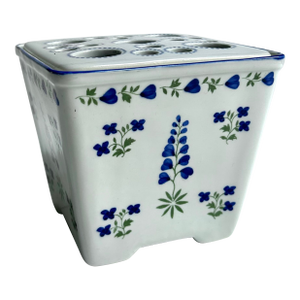 Vintage Andrea for Sadek "Blue Lupine" Porcelain Flower Brick