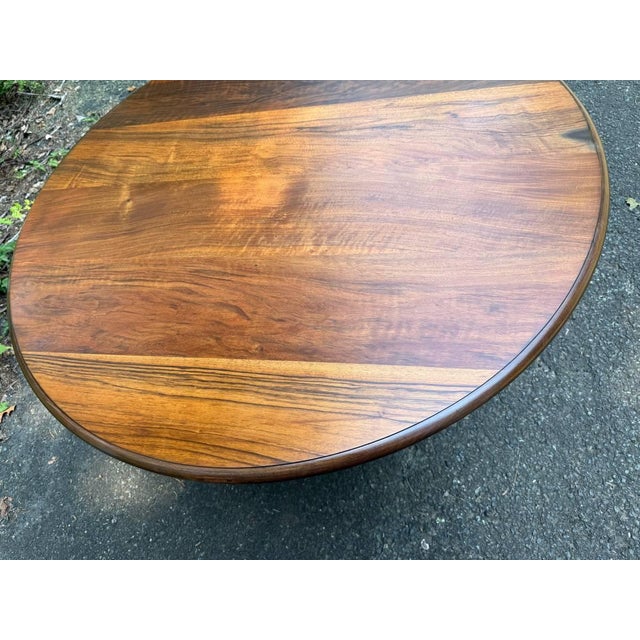 Vintage Georgian Style Pedestal Base Center Table by Baker For Sale In Washington DC - Image 6 of 13