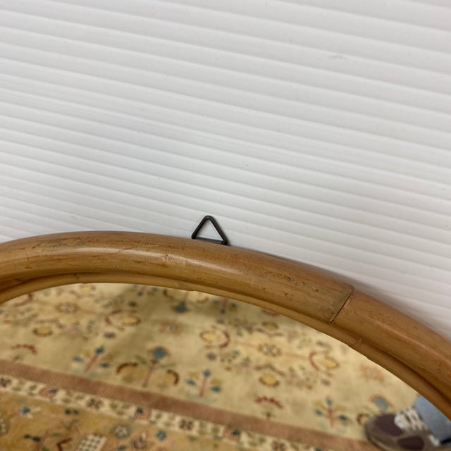Serena & Lily Montara Rattan Wall Mirror For Sale In San Francisco - Image 6 of 12