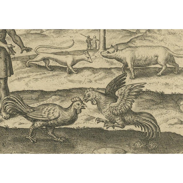 De Bry, The Cockfight of Java, 1601, Engraving For Sale - Image 6 of 11