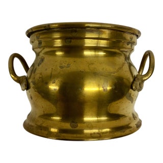 Signed Brass Planter For Sale