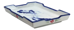 Chinese Handpainted Blue and White Porcelain Tray
