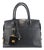 Prada Saffiano City Black Gold Hardware Leather Structured Tote Bag For Sale