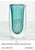 Large Azure Micro Bubble Polish Art Glass Vase by Global Views For Sale - Image 12 of 12