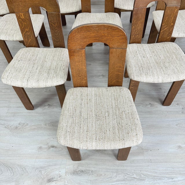 Wood Dining Chairs Manner of Mobilgirgi –Set of 10 For Sale - Image 7 of 11