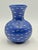1990s Emilia Castillo Cobalt Blue Porcelain & Pure Silver Fish Vase, Mexico 1997 For Sale - Image 5 of 11