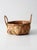 Mid 20th Century Vintage Handmade Floral Raffia Basket With Braided Handles For Sale - Image 5 of 13