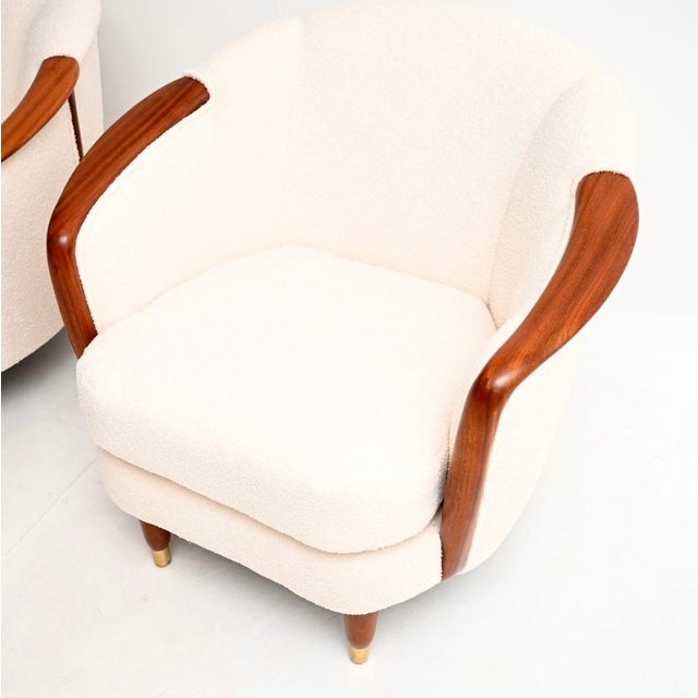 Wood Vintage Swedish Mahogany Chairs, 1950, Set of 2 For Sale - Image 7 of 10