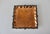 Metal Vintage Ornate English Copper Pewter Square Engraved Platter Footed For Sale - Image 7 of 16